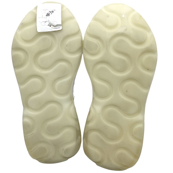 NWOB Stella McCartney White Beige Eclypse Touch Strap Sneakers - Sz 7 - Picture 6 of 7